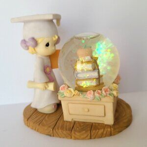 Vintage Precious Moments Girl Graduation Collectible Water globe Figurine